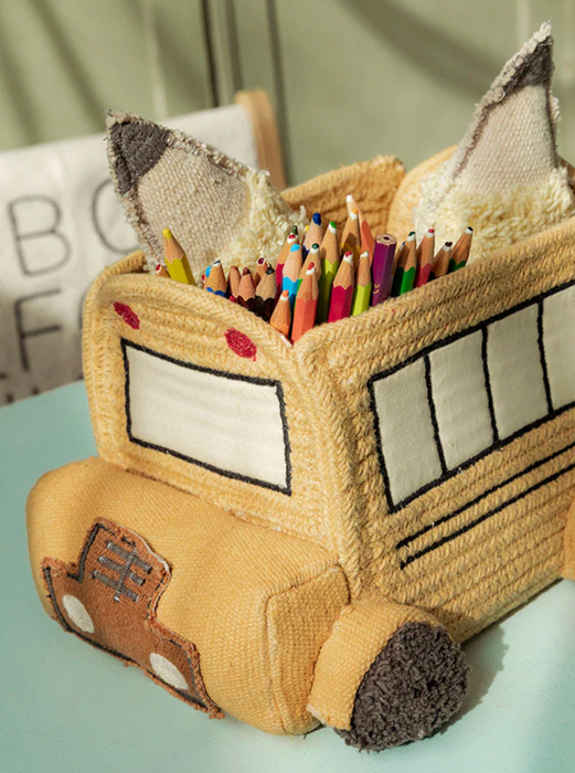 Lorena Canals Basket Mini School Bus