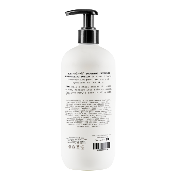 Zoey Naturals Lotion Soothing Lavender