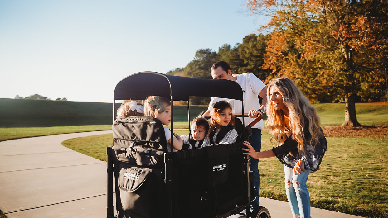 WonderFold W4 Luxe Quad Stroller Wagon