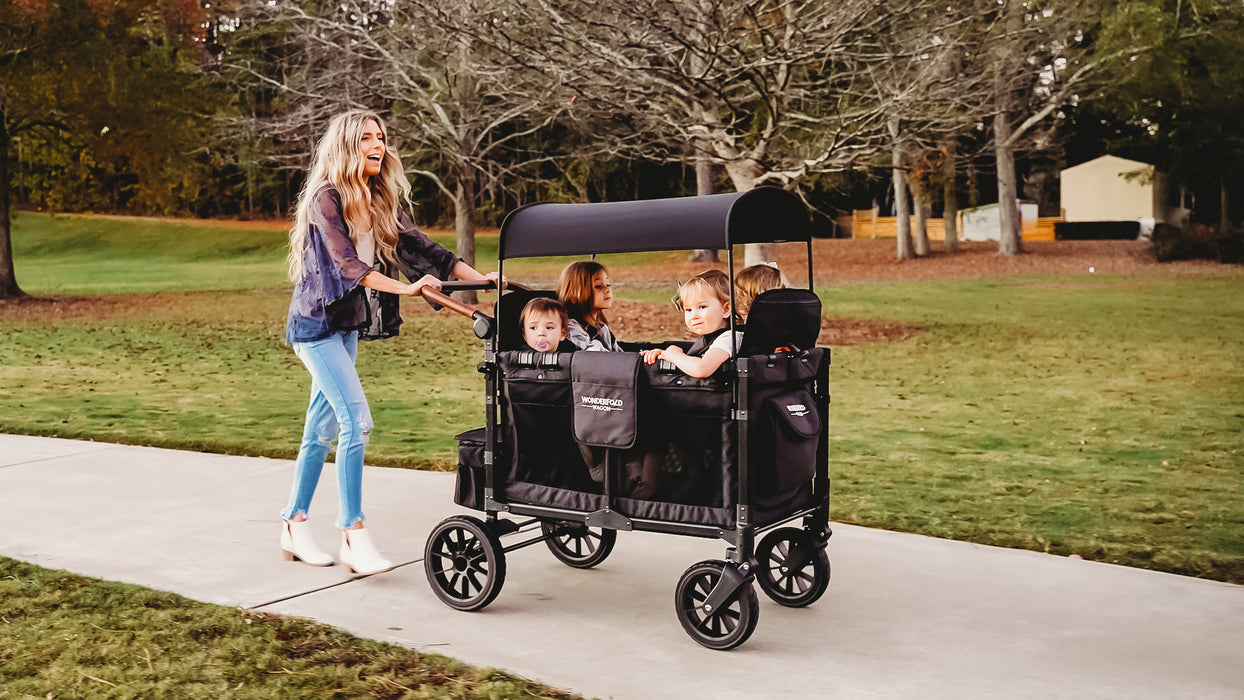 WonderFold W4 Luxe Quad Stroller Wagon