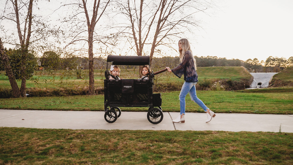 WonderFold W4 Luxe Quad Stroller Wagon