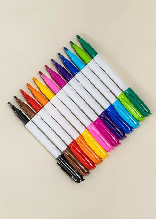 Coco Village Set of 4 Silicone Washable Coloring Placemats & Markers