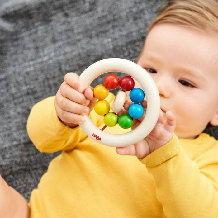 HABA Wooden Clutching Toy Rainbow Balls