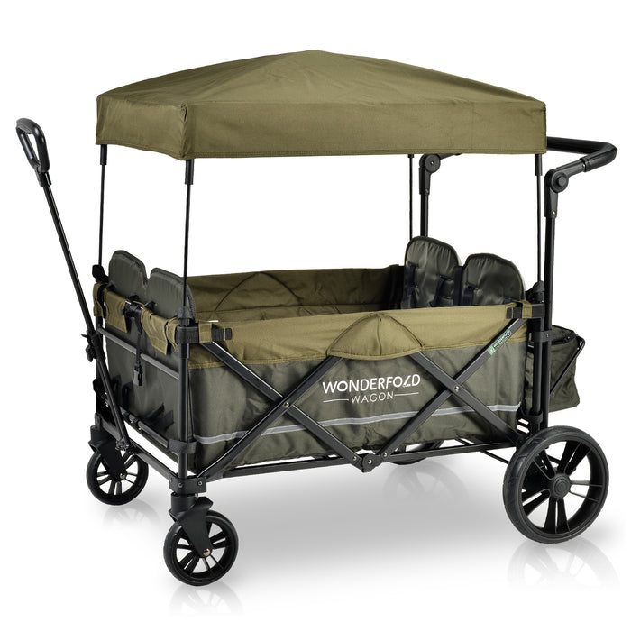 WonderFold X4M Push + Pull Quad Stroller Wagon