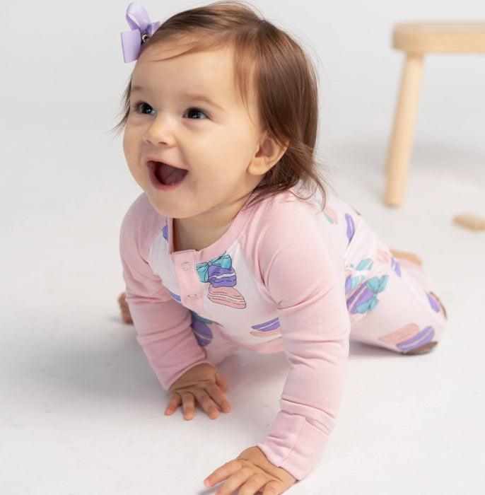 Silkberry Baby Bamboo Long Sleeve Romper w/Kangaroo Pocket