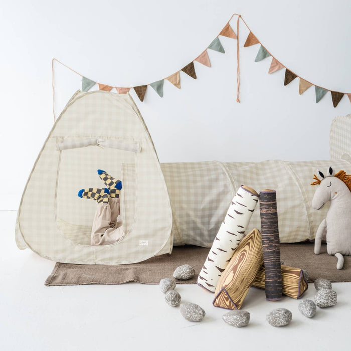 Kids 3-in-1 Play Tent & Tunnel Set with Recycled Fabric