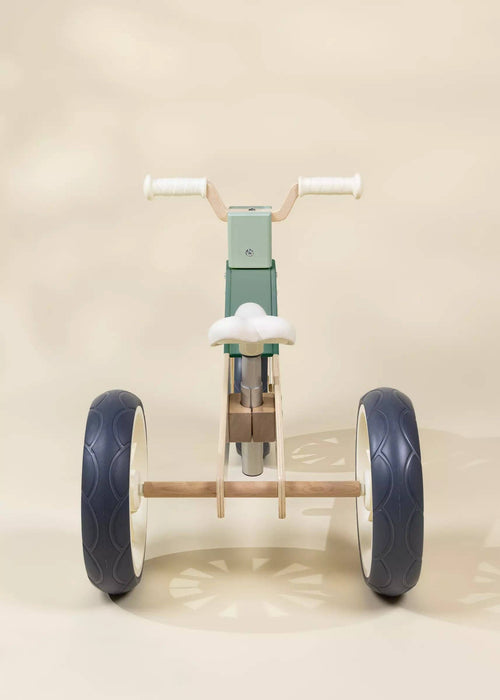 Coco Village Wooden Balance Bike - 3 in 1 - Seafoam