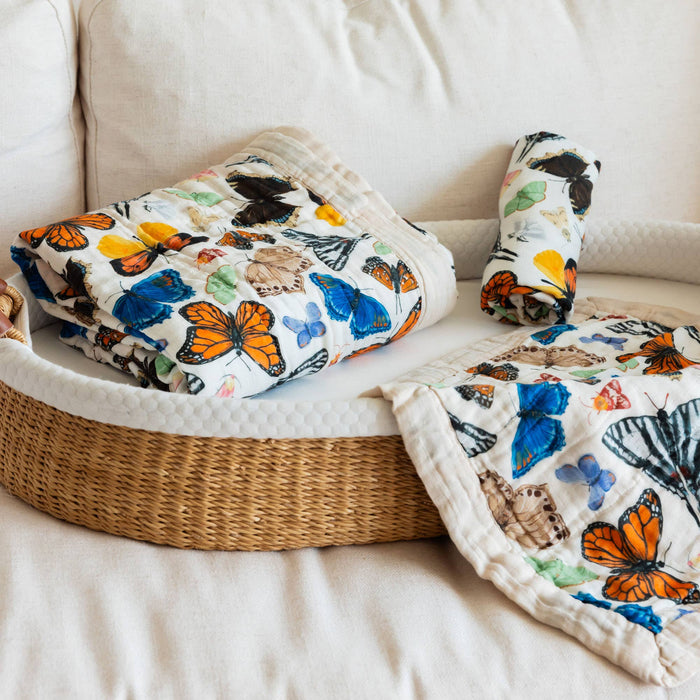 Flutter Friends Butterfly Baby Lovey Muslin Blanket