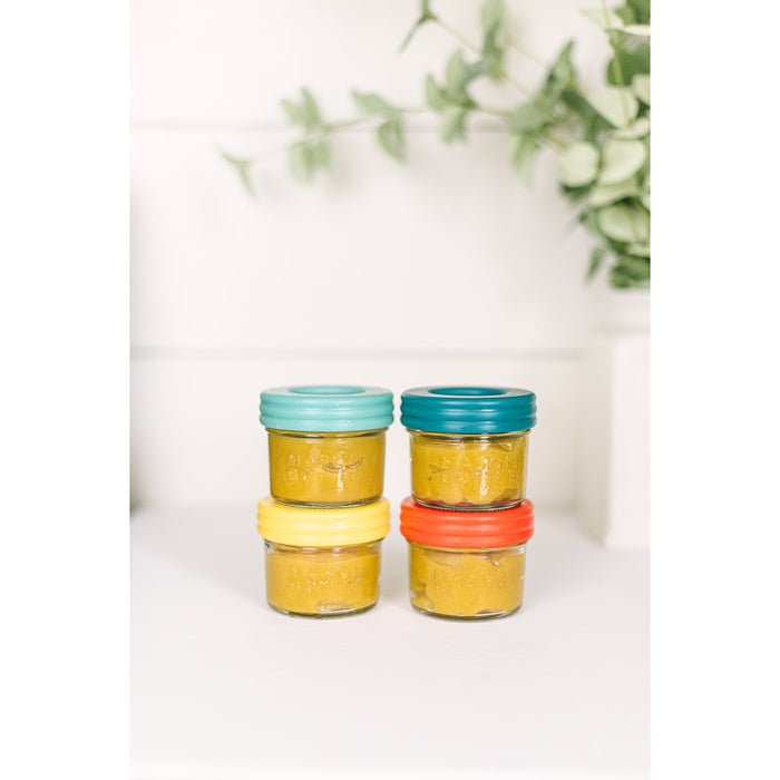 Mason Bottle Plastic Mason Jar Storage Lids, Single-Piece