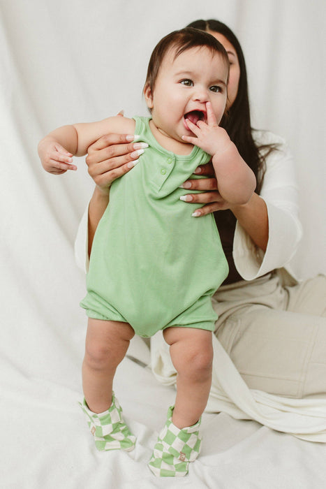 Quick Change Baby Romper - Matcha