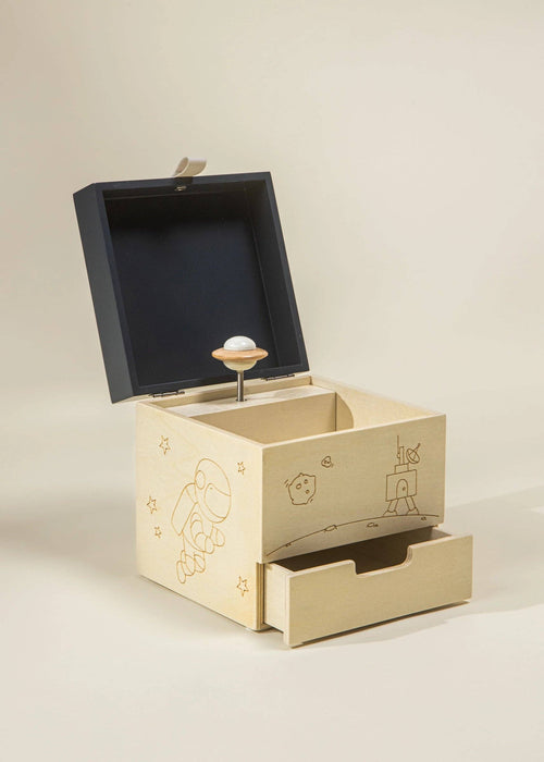 Coco Village Wooden Musical Souvenir Box - Space