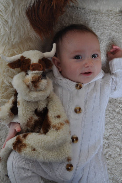 Texas Longhorn Highland Cow Soft Toy Soother Comforter 29cm