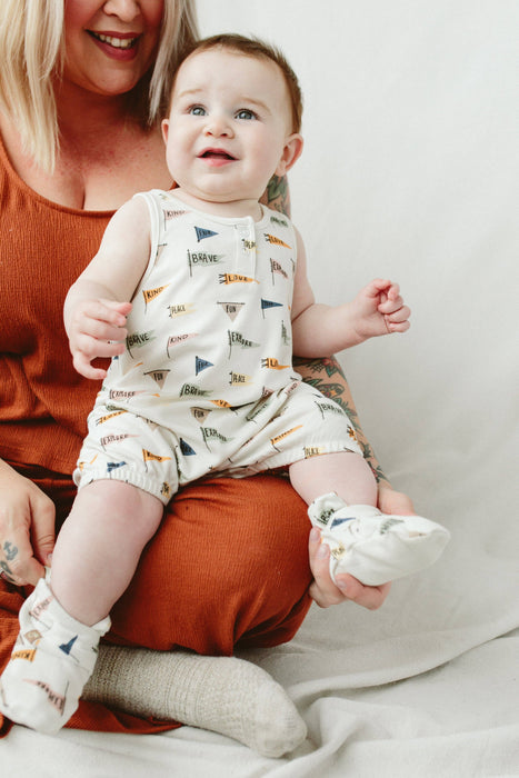 Quick Change Baby Romper - Affirmations