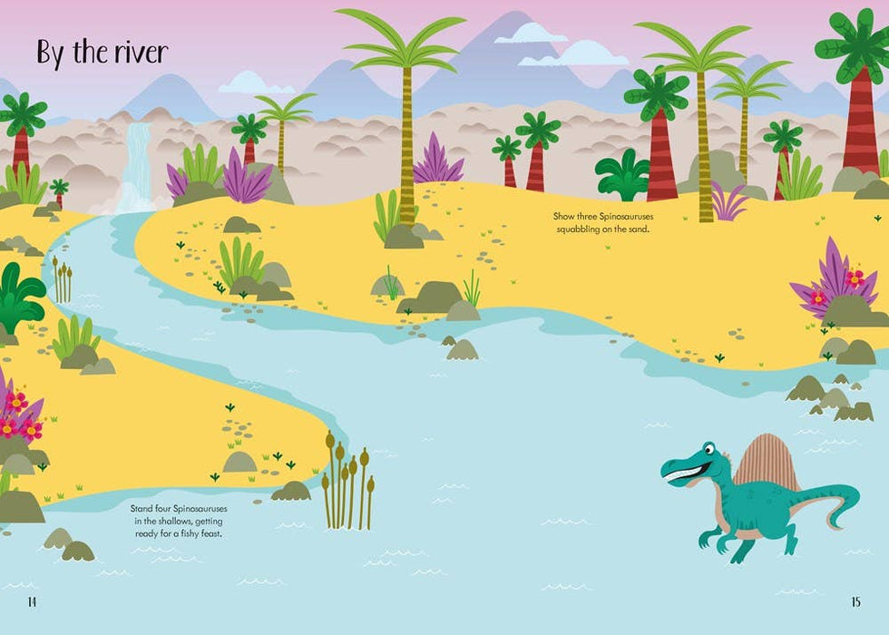 Little First Stickers Dinosaurs : Usborne