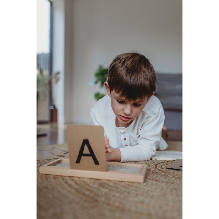 The Little Coach House Sand Writing Tray - Montessori Learning Resource