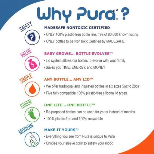 Pura Sport™ 18oz Bottle with Sleeve