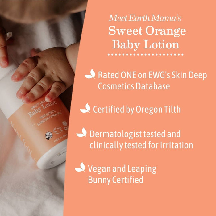 Earth Mama Organics Sweet Orange Baby Lotion