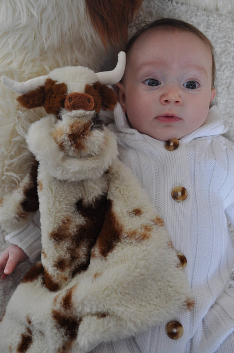 Texas Longhorn Highland Cow Soft Toy Soother Comforter 29cm