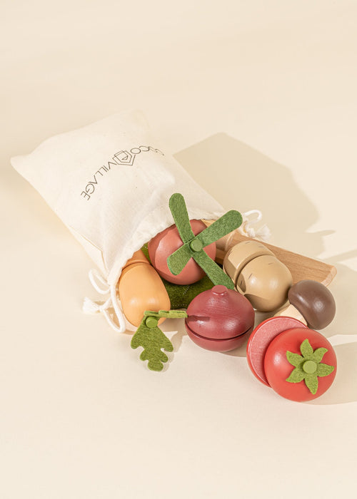 Coco Village Wooden Vegetables Playset