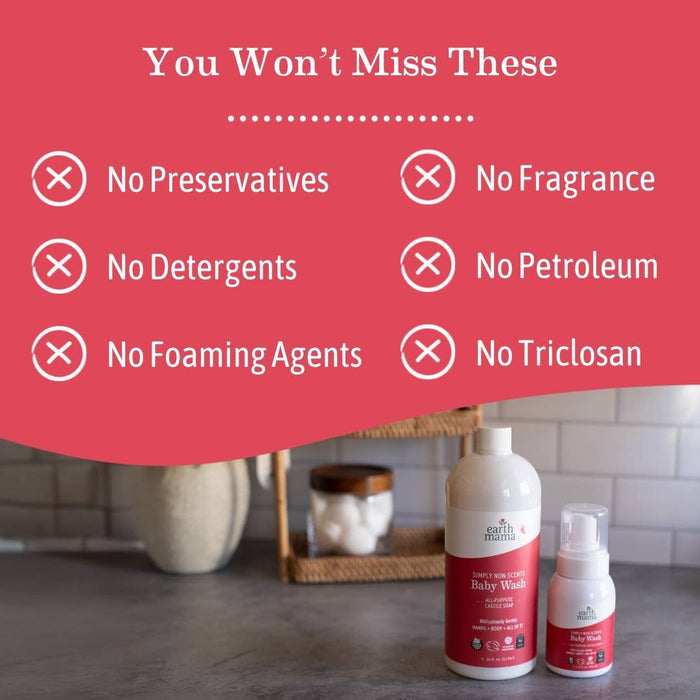 Earth Mama Organics Simply Non-Scents Baby Wash