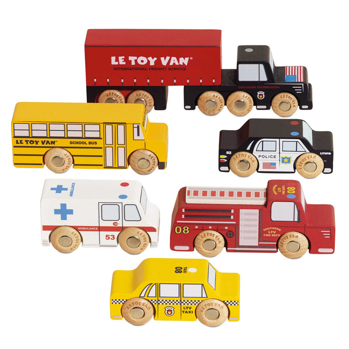 Le Toy Van American Wooden Car Set