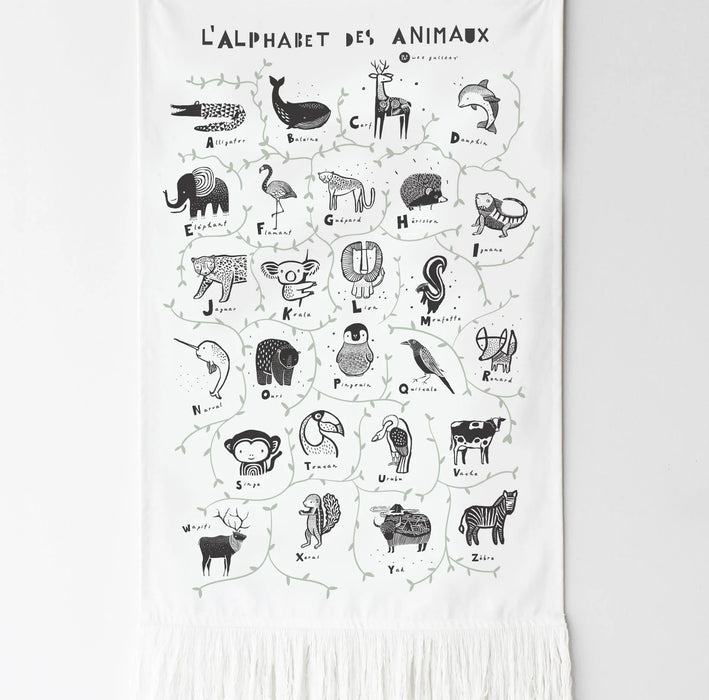 Wee Gallery Animal Alphabet Wall Hanging