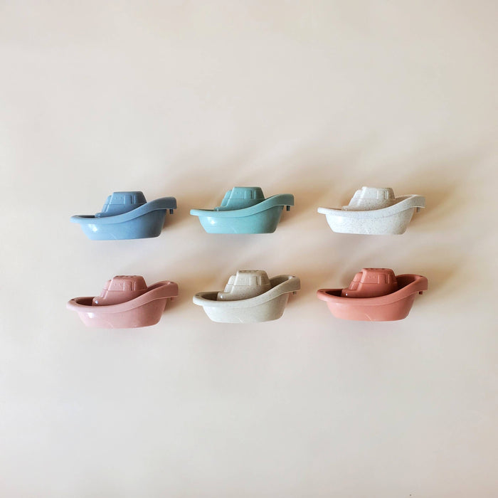 Minito & Co. Wheat Straw Boat Bath Toy Set