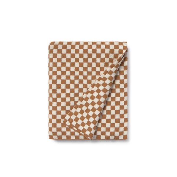 Lorena Canals Knitted Blanket - Tiles Toffee