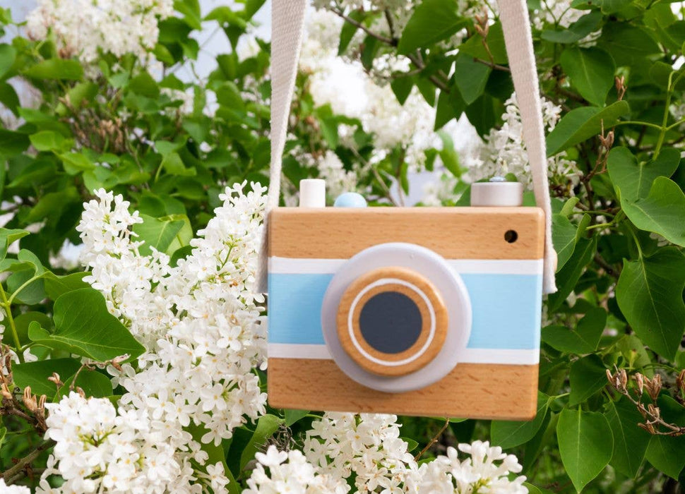 Jack Rabbit Creations Vintage Camera Music Box - Blue