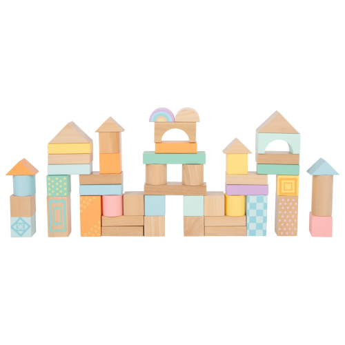 Small Foot Pastel Wooden Building Blocks