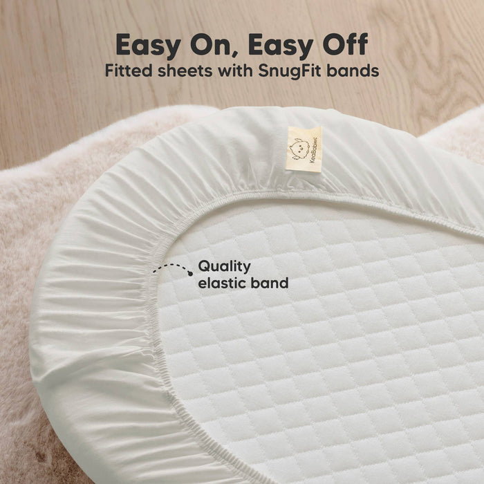 Soothe Fitted Bassinet Sheets for Baby Girls, Boys