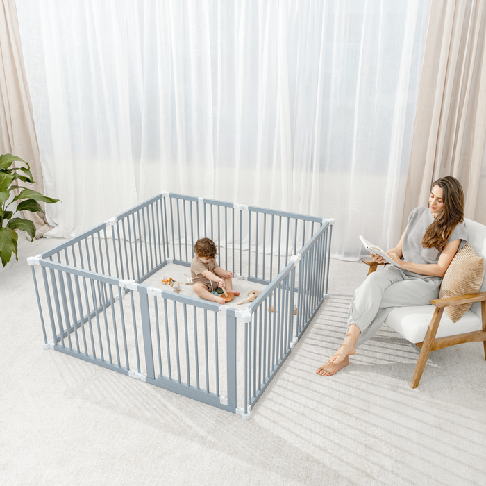 Baby Gate Playpen - Pine Wood Foldable Playpen by Comfy Cubs