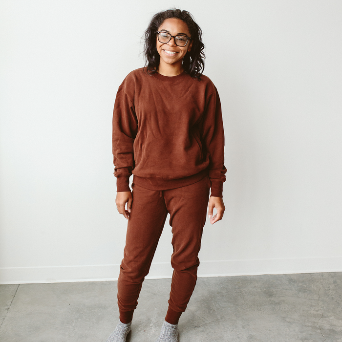 Adult Terry Sweatsuit Pant - Redwood