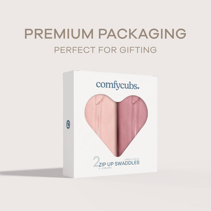 Easy Zipper Wrap 2 Pack Swaddle Blanket by Comfy Cubs