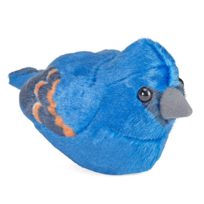 Audubon II Blue Grosbeak Stuffed Animal W Sound 5.5"