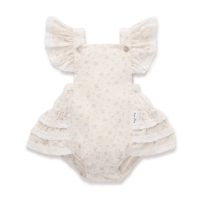 Sofia Floral Lace Trim Playsuit