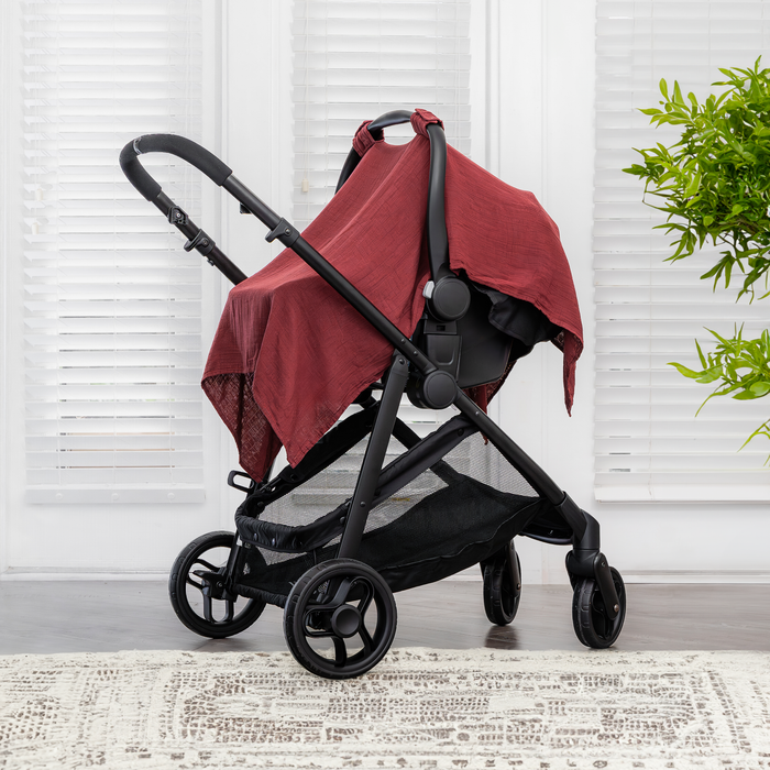 Baby Car Seat Cover, Large Car Seat Canopy by Comfy Cubs