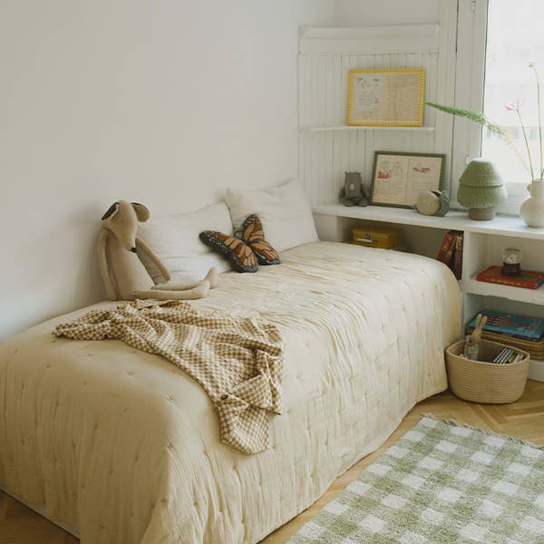 Lorena Canals Knitted Blanket - Tiles Honey