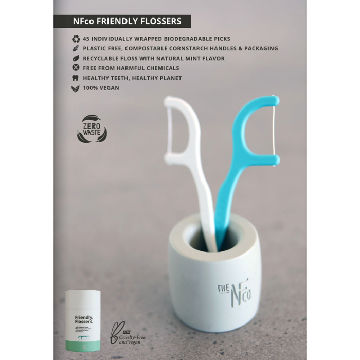 NFco Biodegradable Floss Picks 45 Pac