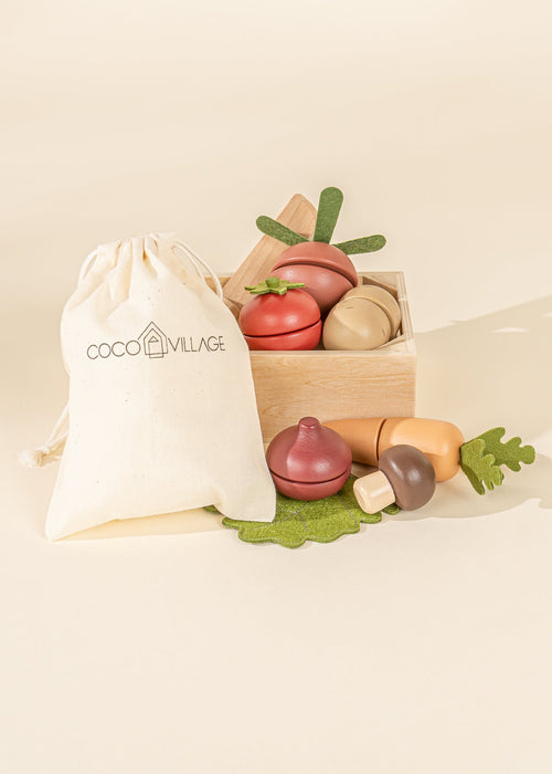 Coco Village Wooden Vegetables Playset