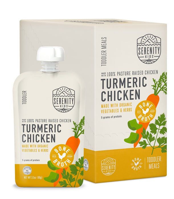 Serenity Kids Turmeric Chicken with Bone Broth Pouch