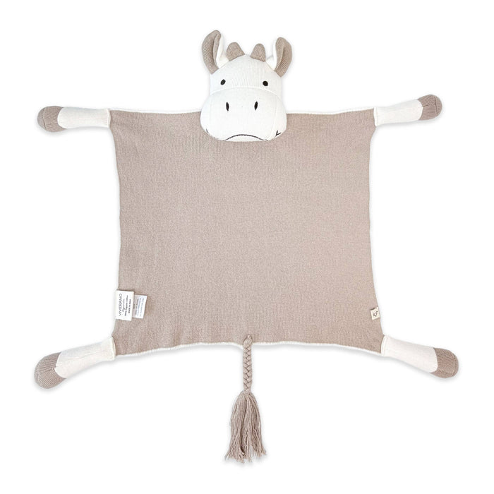 Cow- Organic Baby Lovey Security Blanket Cuddle Cloth