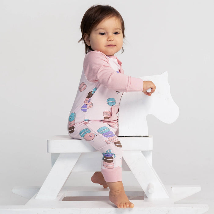 Silkberry Baby Bamboo Long Sleeve Romper w/Kangaroo Pocket