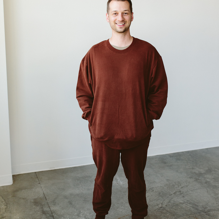 Adult Terry Sweatsuit Pant - Redwood