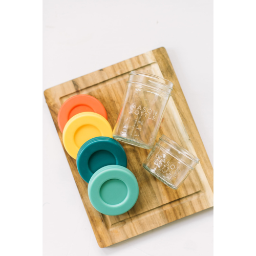 Mason Bottle Plastic Mason Jar Storage Lids, Single-Piece