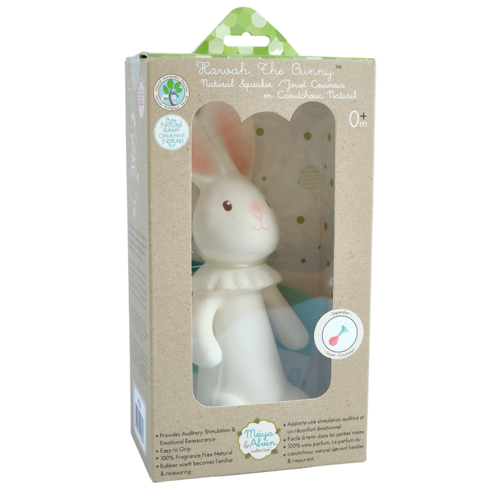 Tikiri Toys Havah the Bunny all Rubber Squeaker Toy