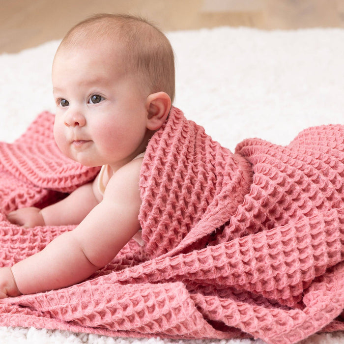 Bella Tunno | Waffle Baby Blanket Watermelon