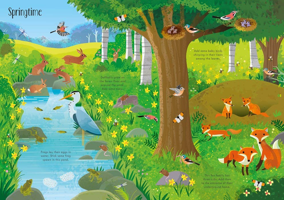 Little First Stickers In The Forest : Usborne