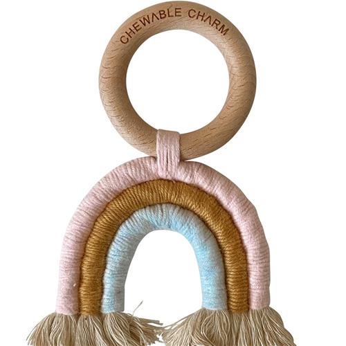 Chewable Charm Rainbow Macrame Teether