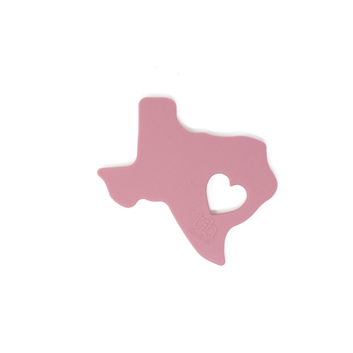 Three Hearts Modern Texas Silicone Teether